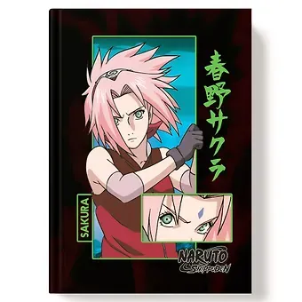 Записная книжка А6+ 128л "Naruto" 7БЦ, софт-тач лам., выб УФ-лак