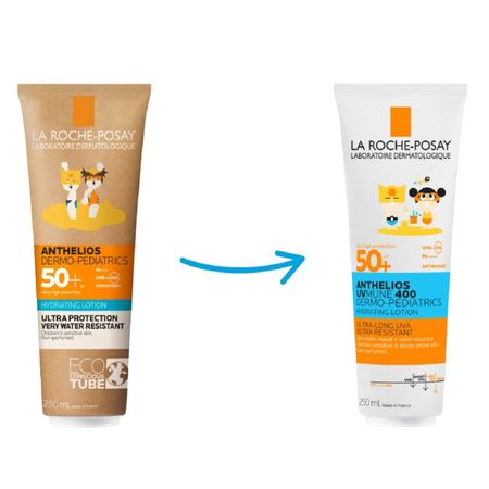 Ля Рош-Позе Антгелиос увмун 400 Дермо-педиатрикс солнцезащитное детское увлажняющее молочко для лица и тела SPF 50 PPD 26 250мл 2744₽