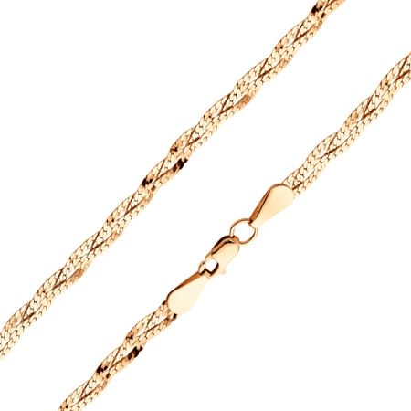 Золотая цепочка Косичка из 3 цепей 102390₽