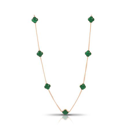Золотое колье с малахитом из коллекции КЛЕВЕР 117990₽