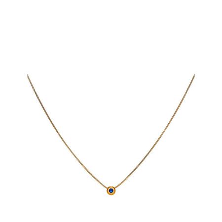 Золотое колье с сапфиром 87990₽