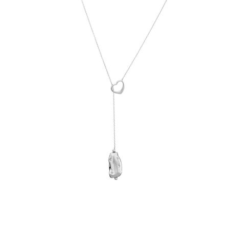 Серебряное колье с фианитами и родированием 2190₽