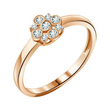 Золотое кольцо с бриллиантами 29990₽