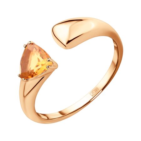 Золотое кольцо с цитрином 21990₽