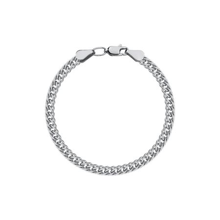 Серебряный полновесный браслет Двойной ромб с алмазной гранью 1800₽