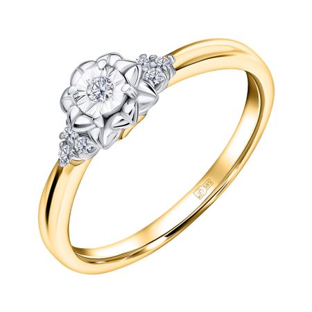 Золотое кольцо с бриллиантами 25990₽