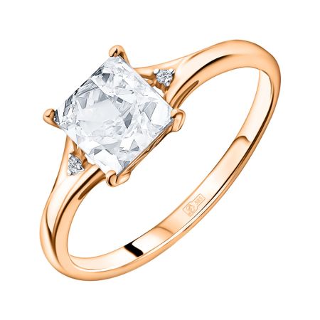 Золотое кольцо с фианитами 19030₽