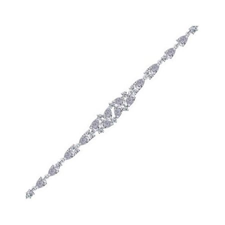 Серебряный браслет с фианитами и родированием 2490₽