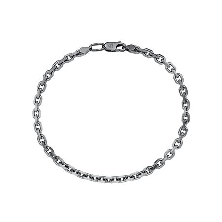 Серебряный браслет Якорь с чернением 990₽