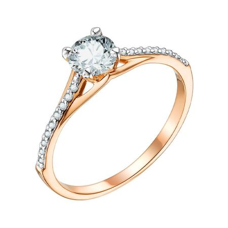 Золотое кольцо с фианитами 19890₽