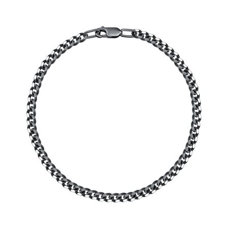 Серебряный браслет Панцирь с алмазной гранью и чернением 1290₽