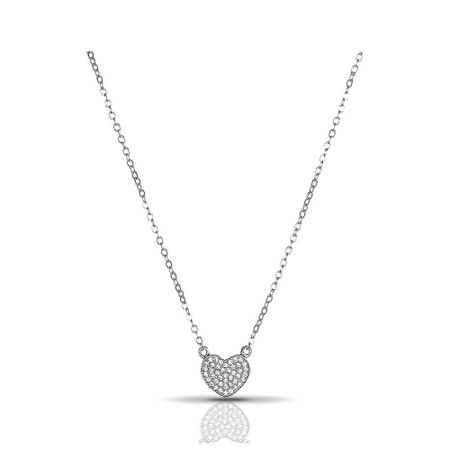 Серебряное колье с фианитами и родированием 1380₽