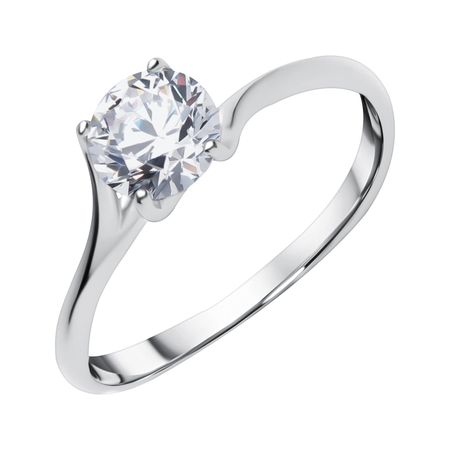 Серебряное кольцо с фианитом 249₽