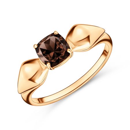 Золотое кольцо с раухтопазом 36990₽