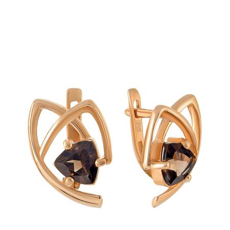 Серьги из золота с раухтопазами 51990₽