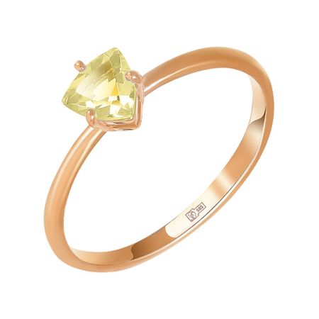 Кольцо детское TALANT из золота с хризолитом 12490₽