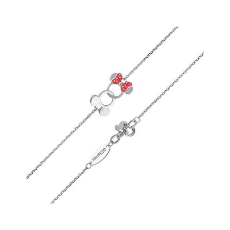 Серебряный детский браслет Микки Маус с эмалью 890₽