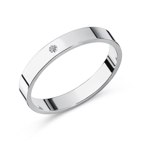 Золотое обручальное кольцо с фианитом 55310₽