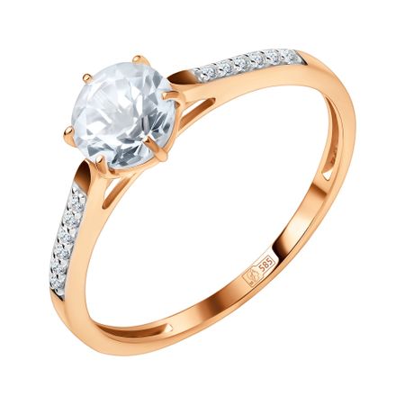 Золотое кольцо с фианитами 20200₽