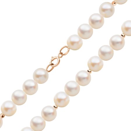 Браслет из жемчуга с золотыми шариками 12490₽