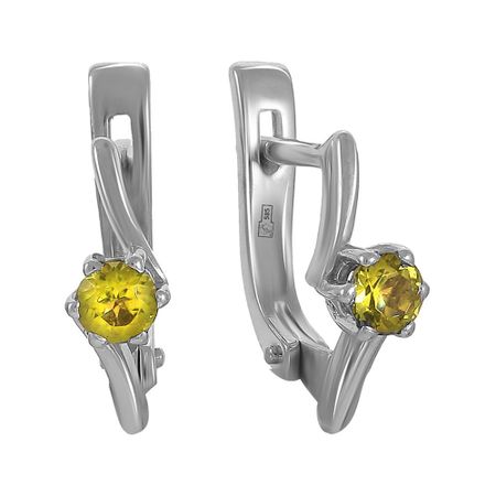 Серьги из золота с хризолитами 41490₽