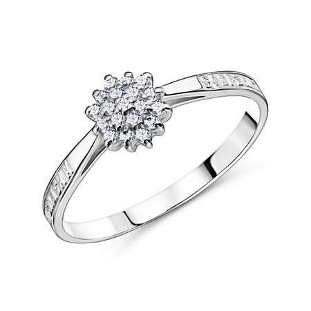Серебряное кольцо с фианитами 249₽