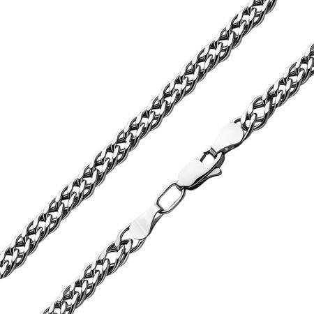 Серебряный браслет Двойной ромб с чернением 1390₽