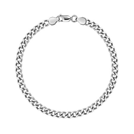 Серебряный браслет Панцирь с родированием 4990₽