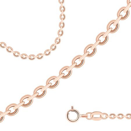 Золотая пустотелая цепочка Ролло 18010₽