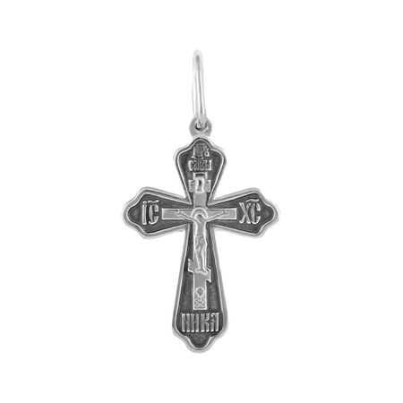 Серебряный крест с чернением 390₽