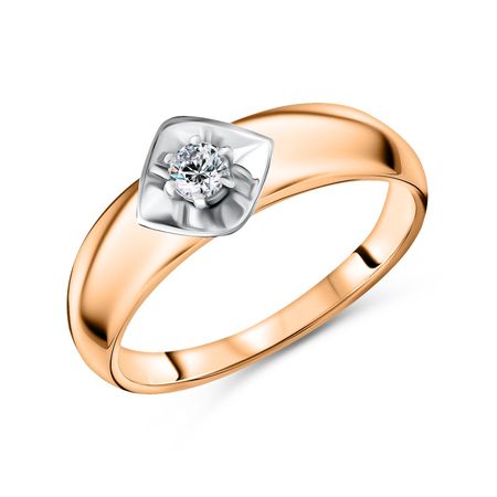 Золотое кольцо с бриллиантом 54990₽