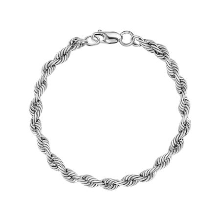 Серебряный браслет Веревка с чернением 1990₽