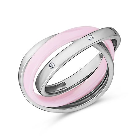 Серебряное кольцо с керамикой и фианитами 4090₽