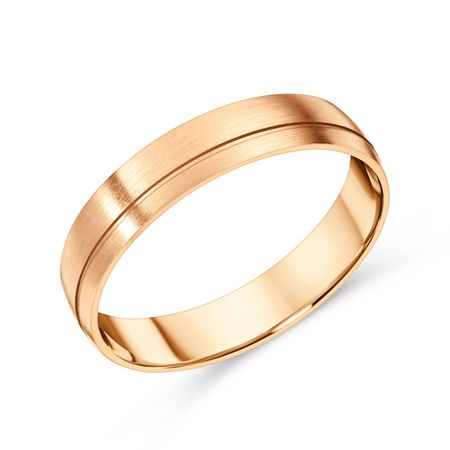 Золотое обручальное кольцо с алмазной гранью 4 мм 45340₽