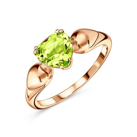 Золотое кольцо с хризолитом 26990₽