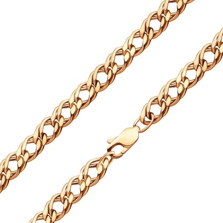 Серебряная цепочка Двойной ромб с позолотой 3790₽