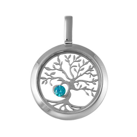 Серебряный шарм со стеклом и фианитом 3990₽