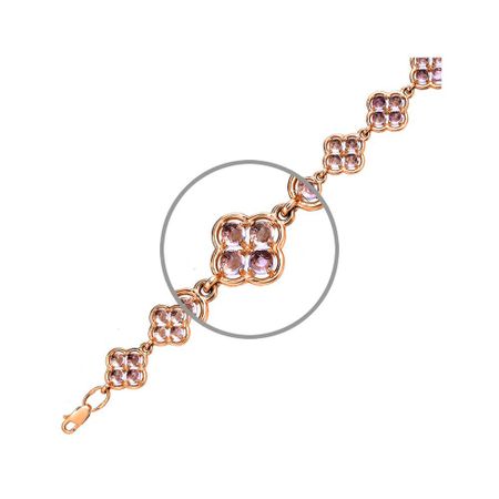Золотой браслет с аметистами из коллекции КЛЕВЕР 119990₽