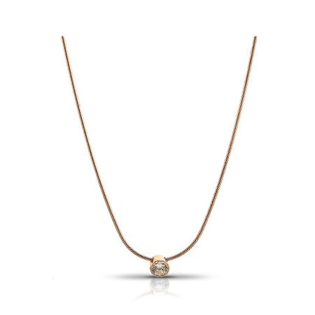 Серебряное колье с фианитом и позолотой 1380₽