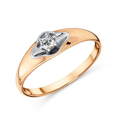 Золотое кольцо с бриллиантом 47990₽
