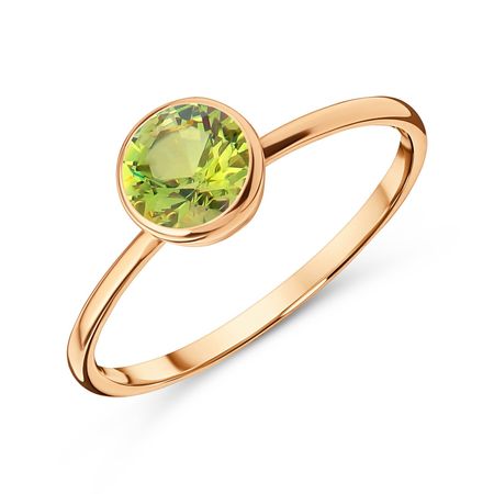 Золотое детское кольцо с хризолитом 12490₽