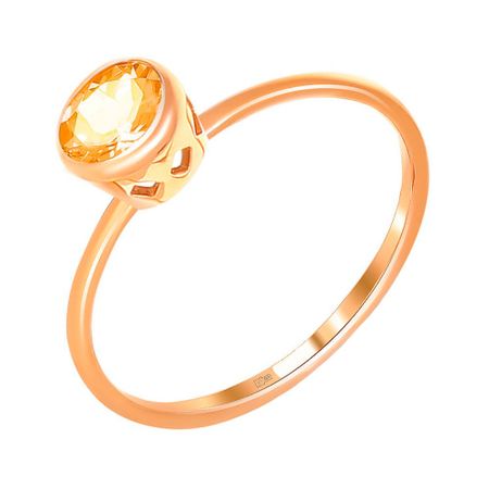 Кольцо детское TALANT из золота с цитрином 13990₽