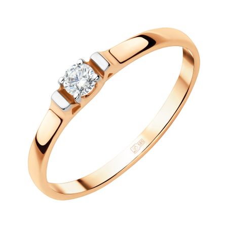 Золотое кольцо с фианитом 17500₽