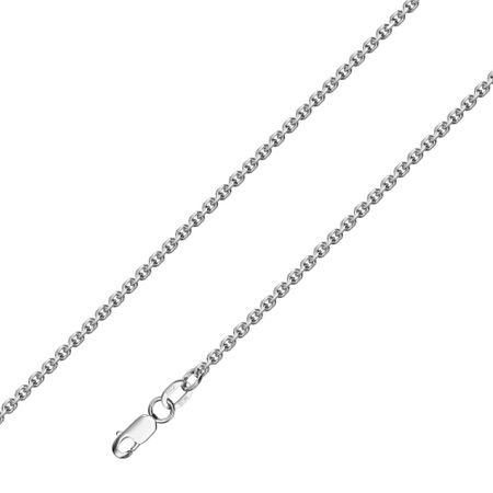 Золотая полновесная цепочка Якорь с родированием 88820₽