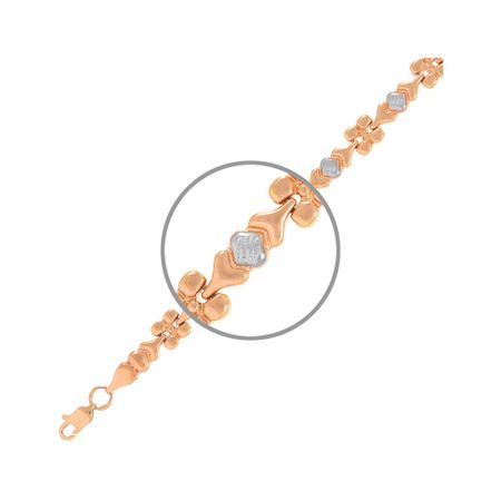 Золотой браслет Ролекс с родированием 69440₽