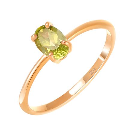 Кольцо детское TALANT из золота с хризолитом 12990₽