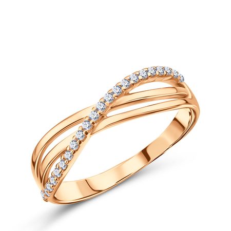 Золотое кольцо с фианитами 20290₽