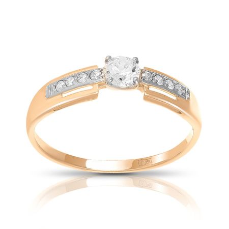 Кольцо из золота с фианитами 21990₽