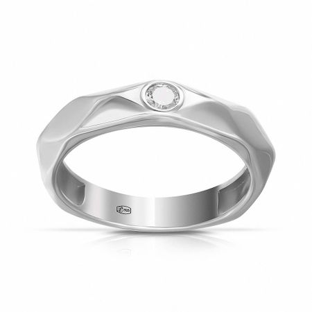 Кольцо из серебра с фианитом 610₽