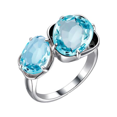 Кольцо из серебра с ювелирными кристаллами 1290₽